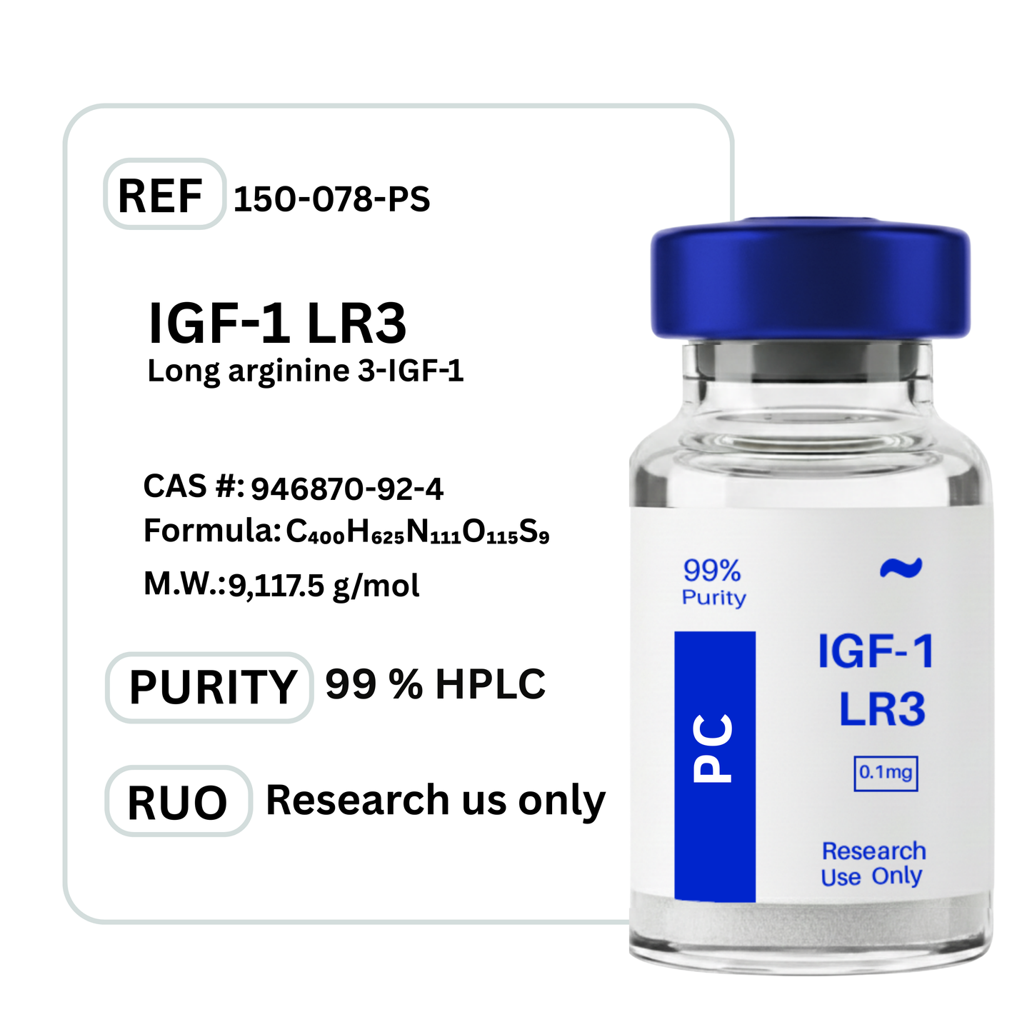 IGF-1 LR3 (Long R3)